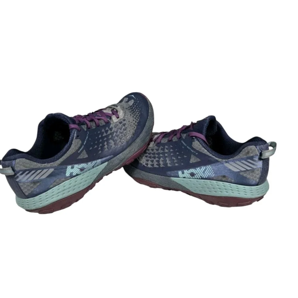 Hoka One One Womens Running Trail Shoes Size 10 Speed Instinct‎ 2 Blue Athletic